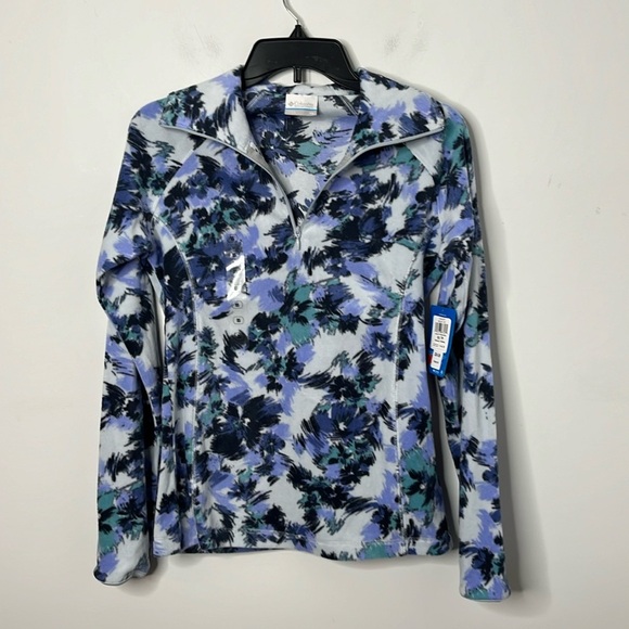 Columbia Artic Air Printed Quarter Zip Fleece Pullover NWT - Picture 1 of 4